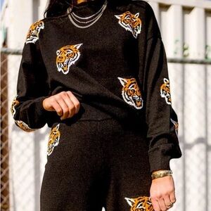 Dressed in LALA Black Tiger Sweater
